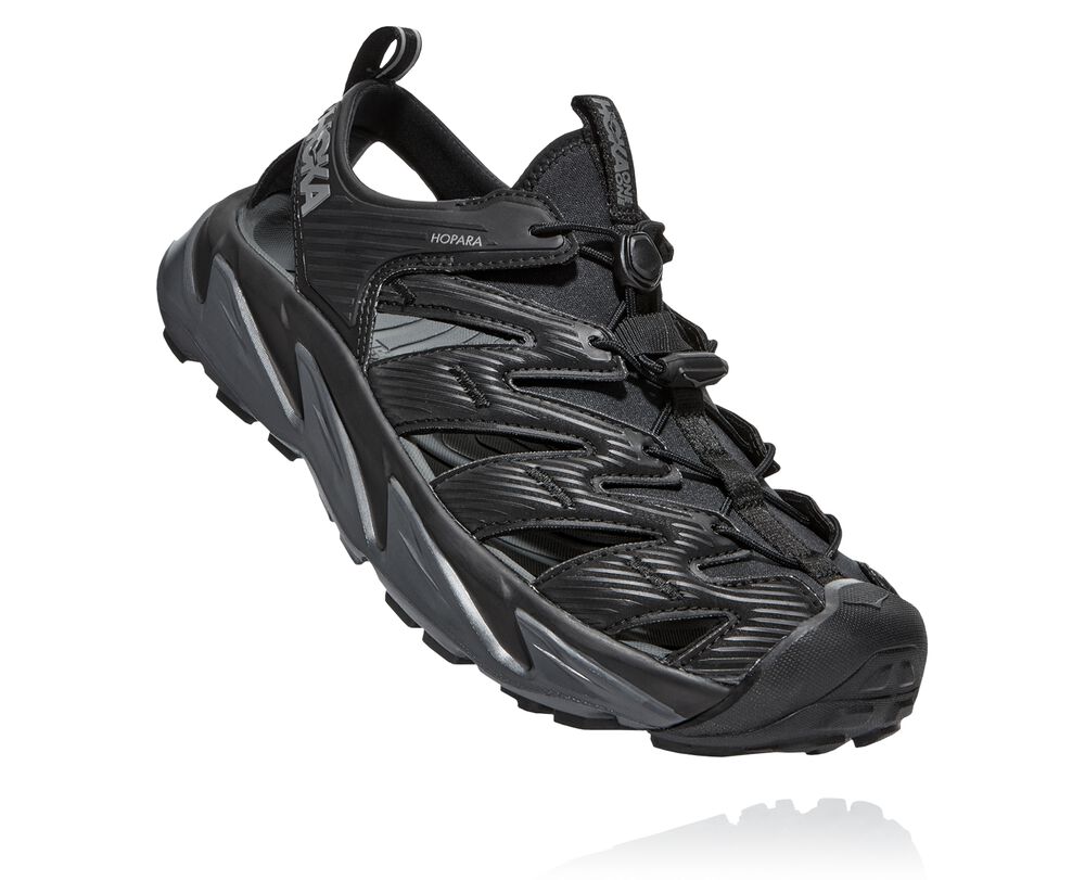 Hoka One One Hopara Terränglöparskor Herr Svarta/MörkGrå - SE-1946720